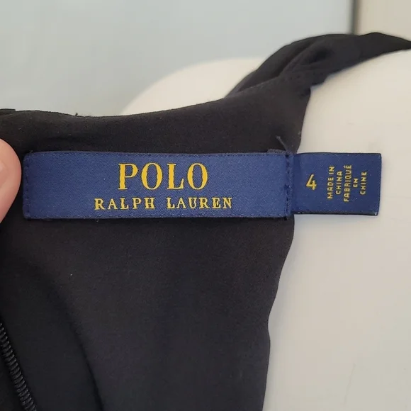 Polo Ralph Lauren Black Pleated Sleeveless Dress - Picture 9 of 10